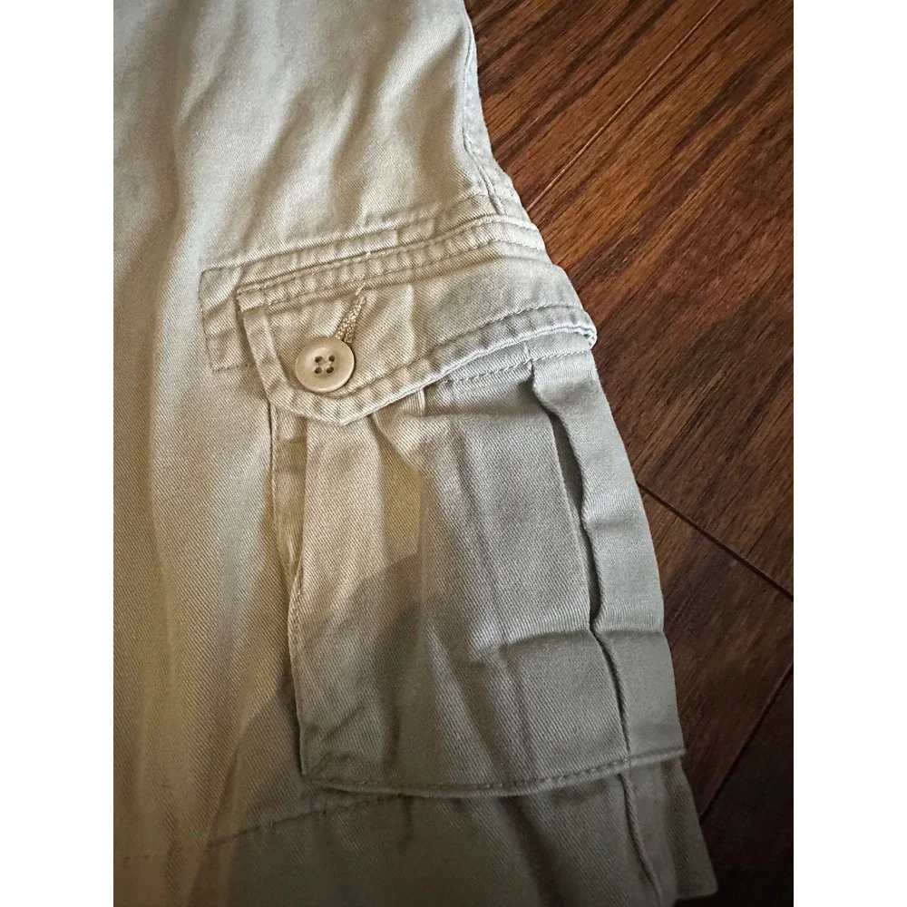 Polo Ralph Lauren Boys Khaki Cargo Shorts Classic Polo Chino Size 7 Tan